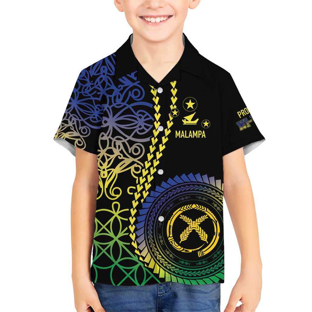 Proudly Ni-Van Sandroing Inspired Family Matching Summer Maxi Dress and Hawaiian Shirt Malampa Classic Style LT7 Son's Shirt Colorful - Polynesian Pride