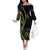 Proudly Ni-Van Sandroing Inspired Off The Shoulder Long Sleeve Dress Malampa Classic Style