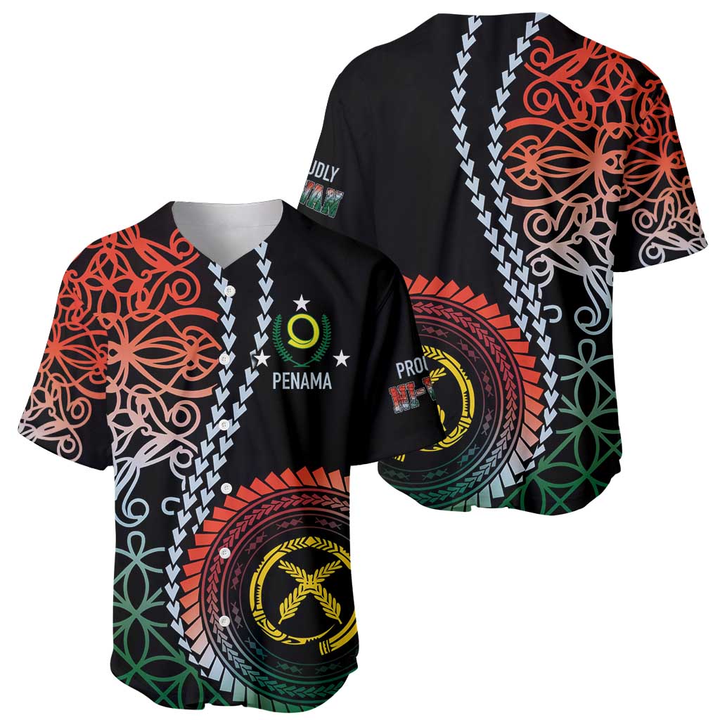 Proudly Ni-Van Sandroing Inspired Baseball Jersey Penama Classic Style LT7 - Polynesian Pride