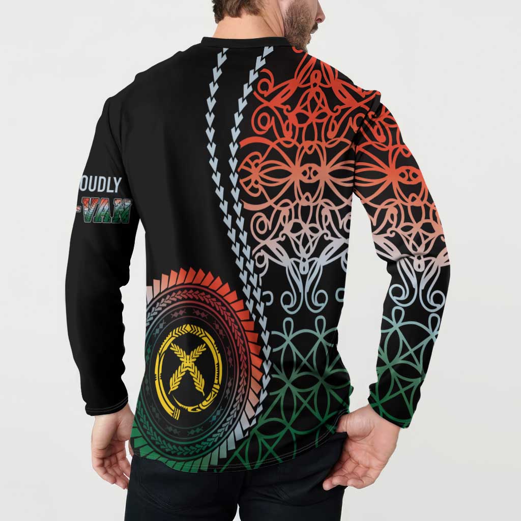 Proudly Ni-Van Sandroing Inspired Button Sweatshirt Penama Classic Style LT7 - Polynesian Pride
