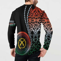 Proudly Ni-Van Sandroing Inspired Button Sweatshirt Penama Classic Style LT7 - Polynesian Pride