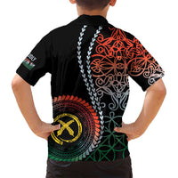 Proudly Ni-Van Sandroing Inspired Family Matching Long Sleeve Bodycon Dress and Hawaiian Shirt Penama Classic Style LT7 - Polynesian Pride