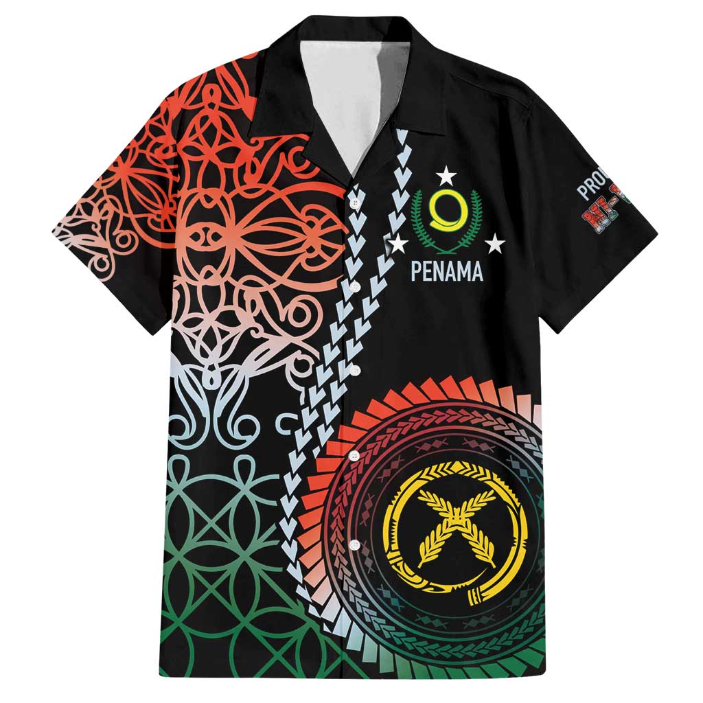 Proudly Ni-Van Sandroing Inspired Family Matching Long Sleeve Bodycon Dress and Hawaiian Shirt Penama Classic Style LT7 Dad's Shirt - Short Sleeve Colorful - Polynesian Pride