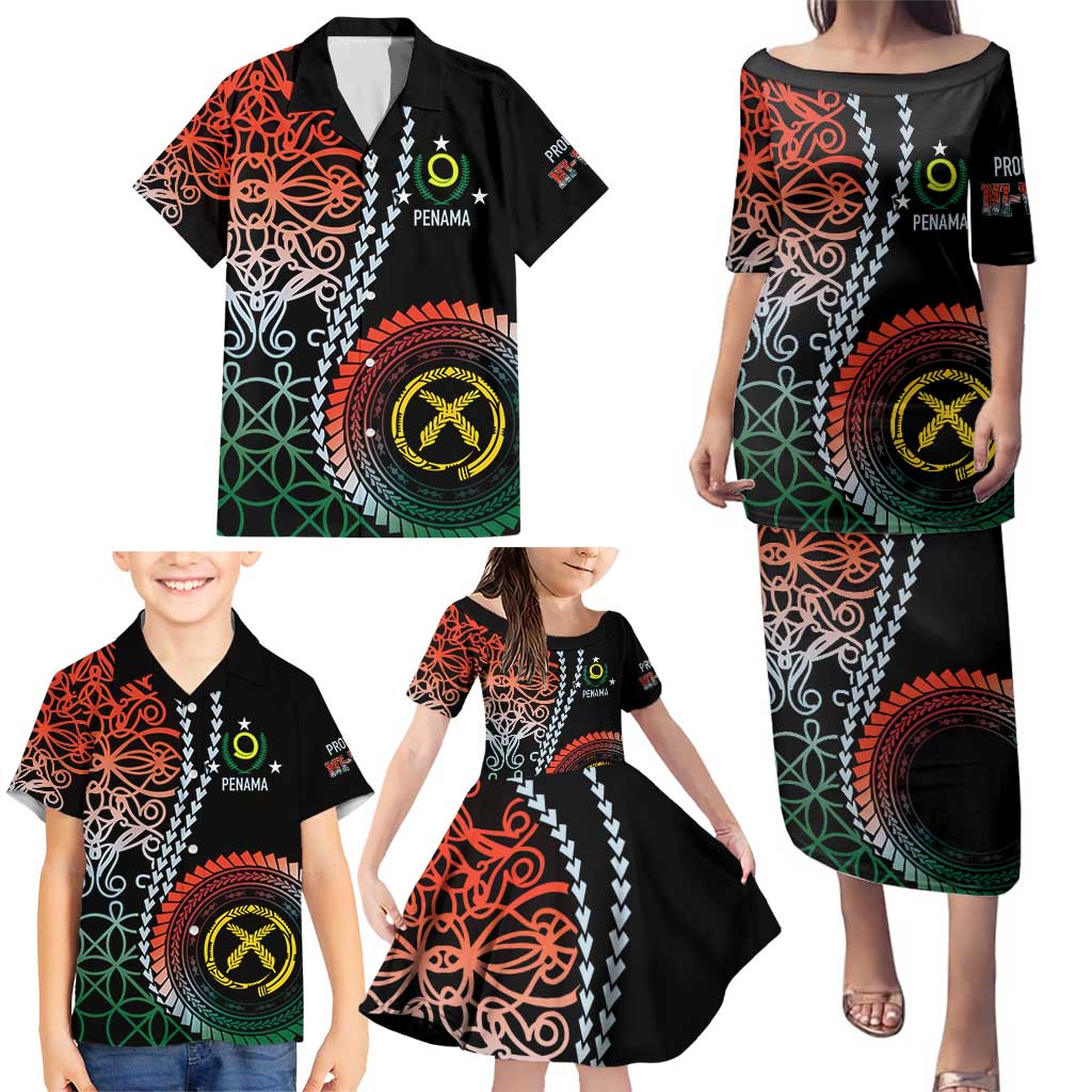 Proudly Ni-Van Sandroing Inspired Family Matching Puletasi and Hawaiian Shirt Penama Classic Style