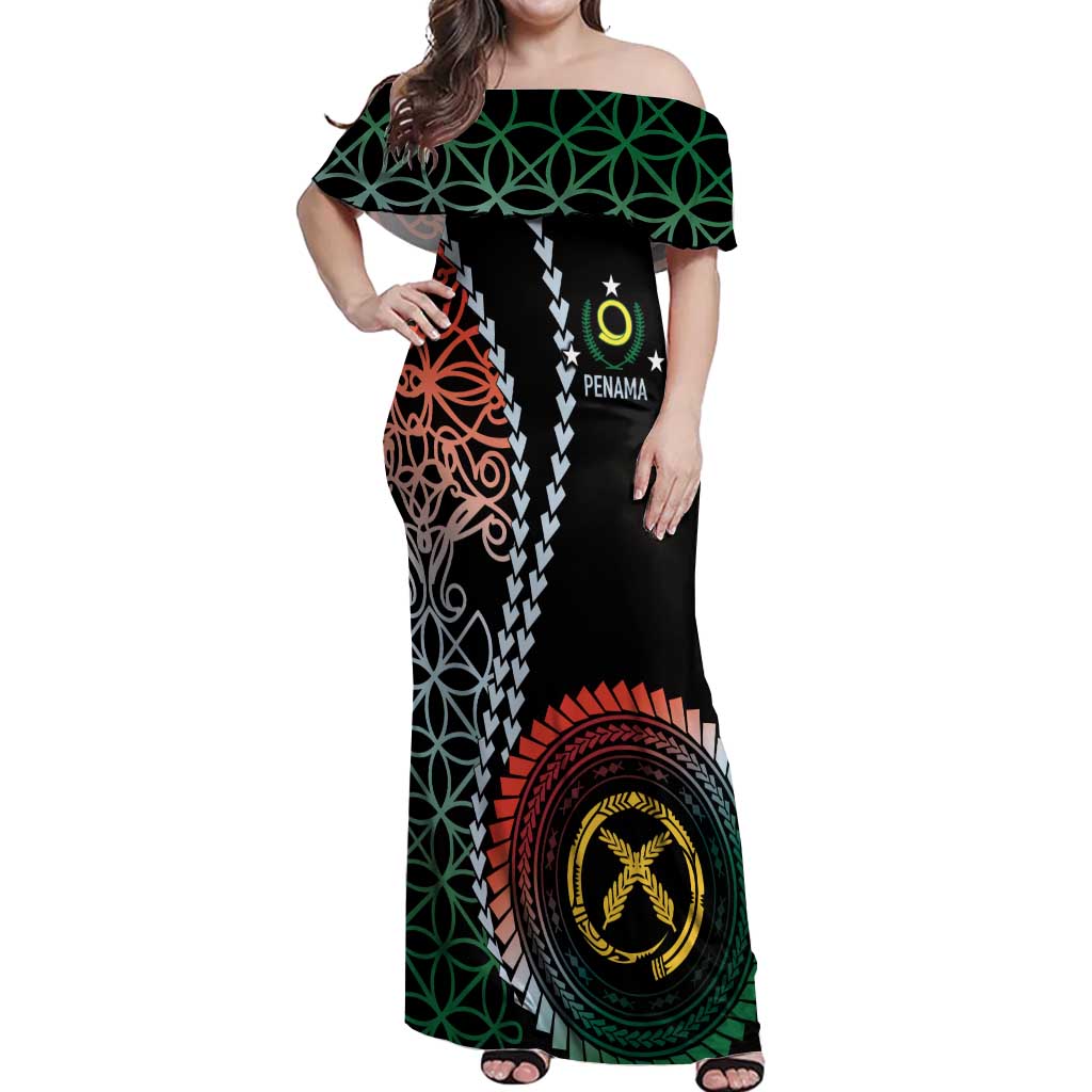 Proudly Ni-Van Sandroing Inspired Off Shoulder Maxi Dress Penama Classic Style