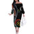 Proudly Ni-Van Sandroing Inspired Off The Shoulder Long Sleeve Dress Penama Classic Style