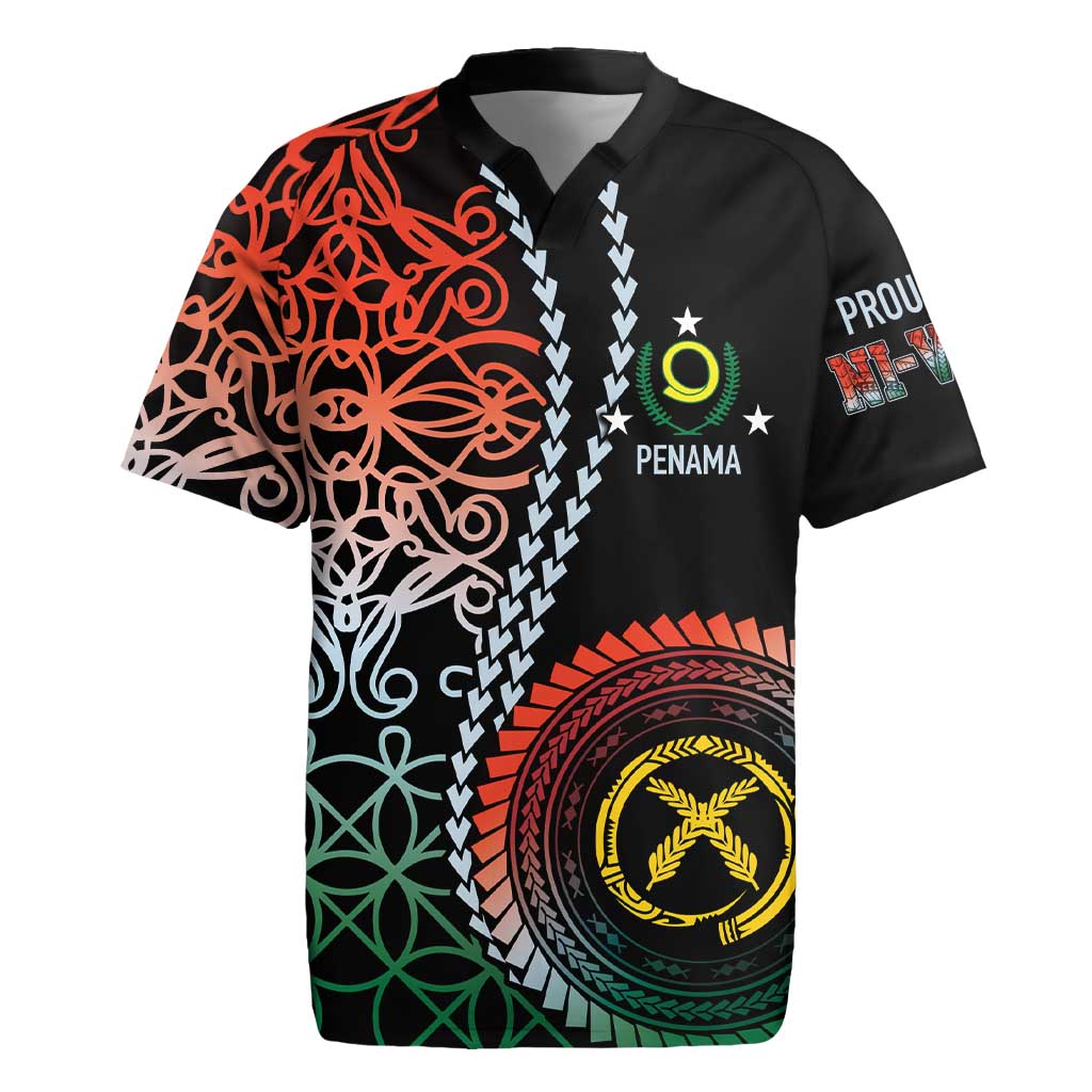 Proudly Ni-Van Sandroing Inspired Rugby Jersey Penama Classic Style LT7 Colorful - Polynesian Pride