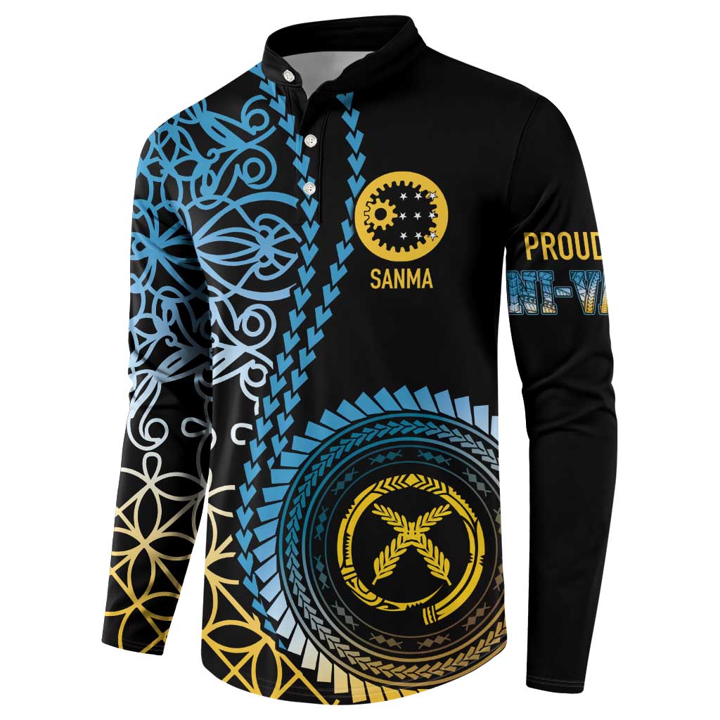 Proudly Ni-Van Sandroing Inspired Button Sweatshirt Sanma Classic Style LT7 - Polynesian Pride