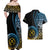 Proudly Ni-Van Sandroing Inspired Couples Matching Off Shoulder Maxi Dress and Hawaiian Shirt Sanma Classic Style