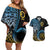 Proudly Ni-Van Sandroing Inspired Couples Matching Off Shoulder Short Dress and Hawaiian Shirt Sanma Classic Style