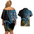 Proudly Ni-Van Sandroing Inspired Couples Matching Off Shoulder Short Dress and Hawaiian Shirt Sanma Classic Style