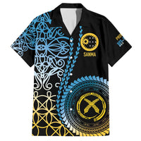 Proudly Ni-Van Sandroing Inspired Family Matching Off Shoulder Short Dress and Hawaiian Shirt Sanma Classic Style LT7 Dad's Shirt - Short Sleeve Colorful - Polynesian Pride