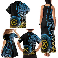 Proudly Ni-Van Sandroing Inspired Family Matching Tank Maxi Dress and Hawaiian Shirt Sanma Classic Style