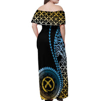 Proudly Ni-Van Sandroing Inspired Off Shoulder Maxi Dress Sanma Classic Style