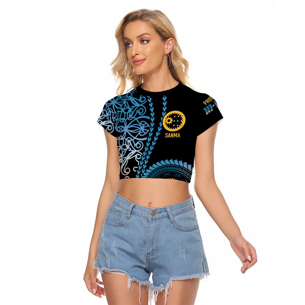 Proudly Ni-Van Sandroing Inspired Raglan Cropped T Shirt Sanma Classic Style