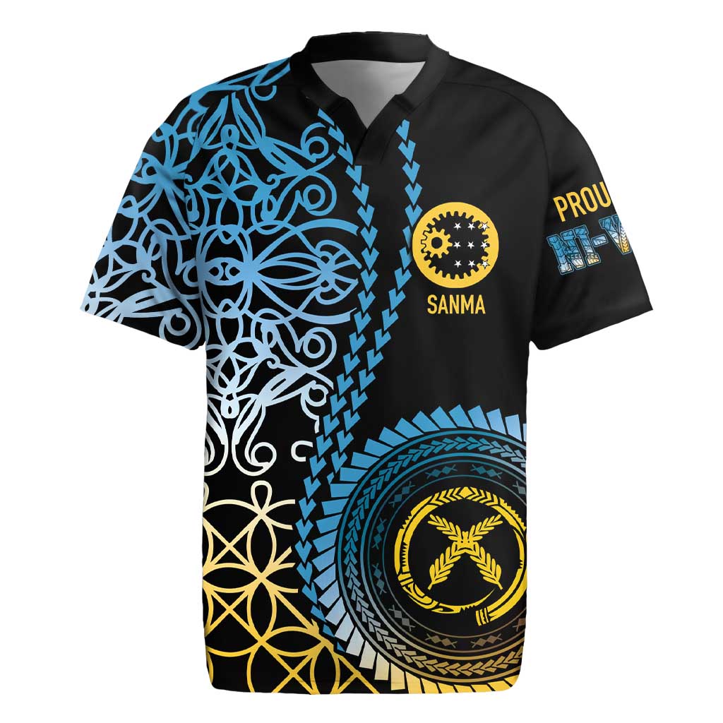 Proudly Ni-Van Sandroing Inspired Rugby Jersey Sanma Classic Style LT7 Colorful - Polynesian Pride