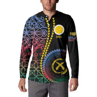 Proudly Ni-Van Sandroing Inspired Button Sweatshirt Shefa Classic Style LT7 - Polynesian Pride