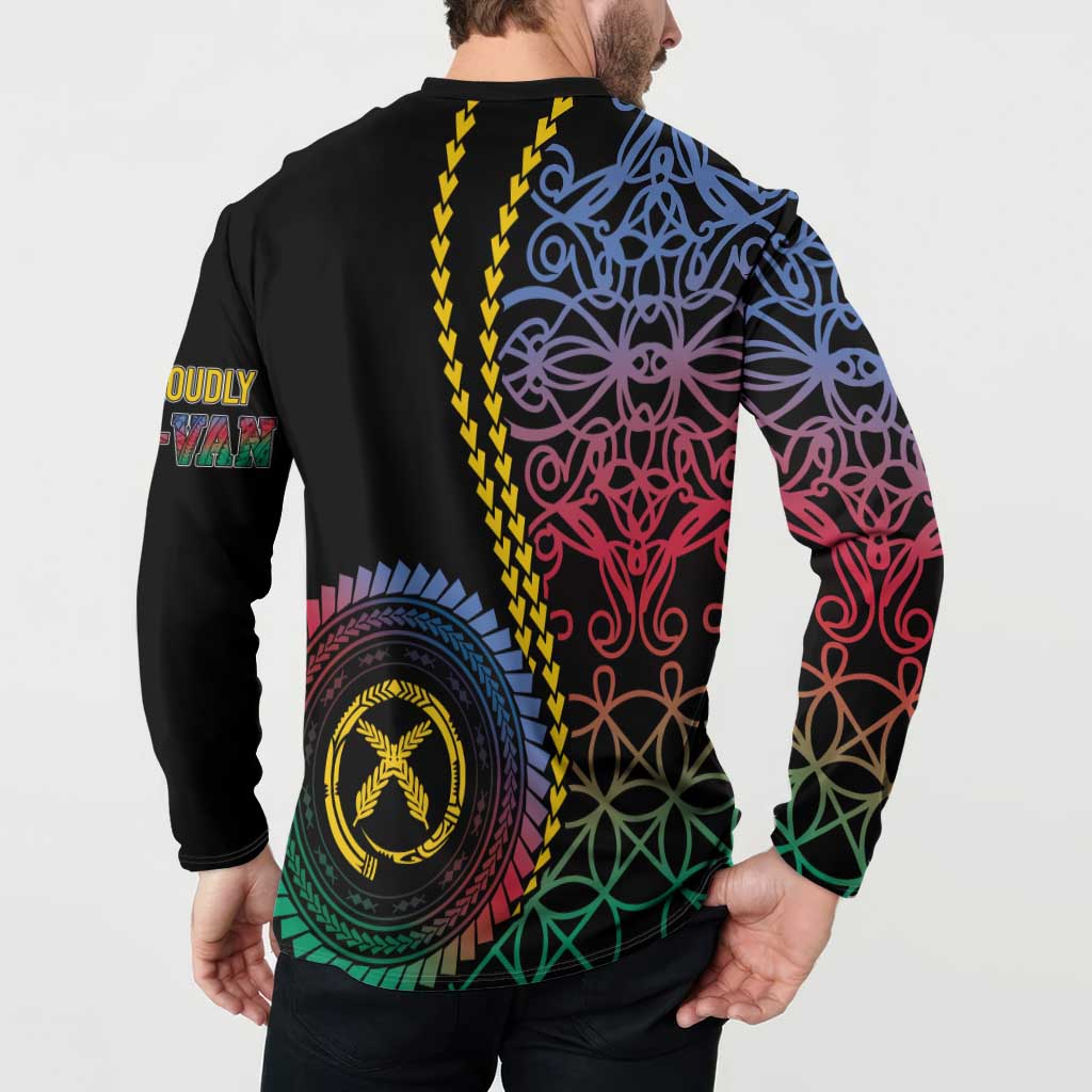 Proudly Ni-Van Sandroing Inspired Button Sweatshirt Shefa Classic Style LT7 - Polynesian Pride