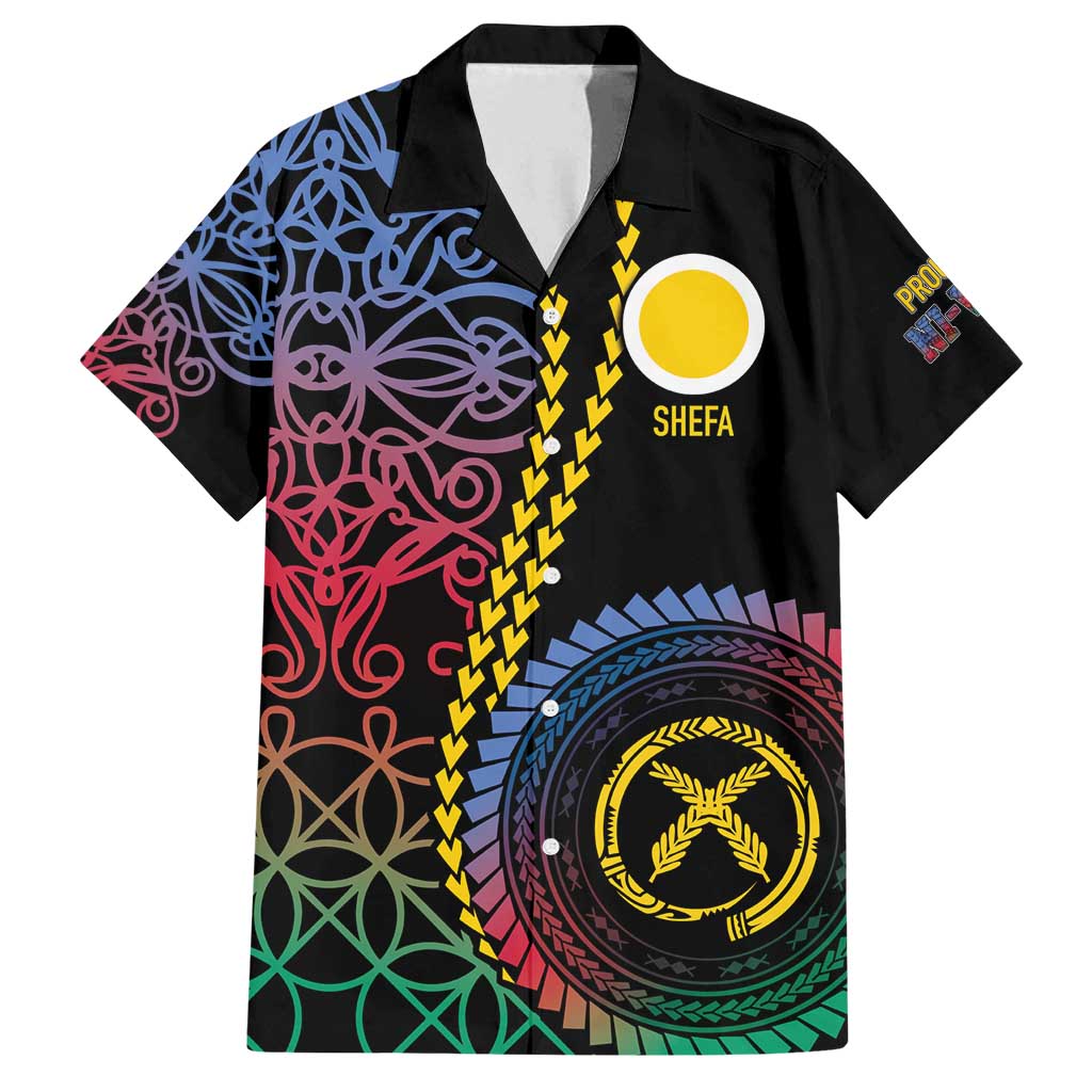 Proudly Ni-Van Sandroing Inspired Family Matching Long Sleeve Bodycon Dress and Hawaiian Shirt Shefa Classic Style LT7 Dad's Shirt - Short Sleeve Colorful - Polynesian Pride