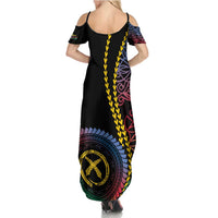 Proudly Ni-Van Sandroing Inspired Family Matching Summer Maxi Dress and Hawaiian Shirt Shefa Classic Style