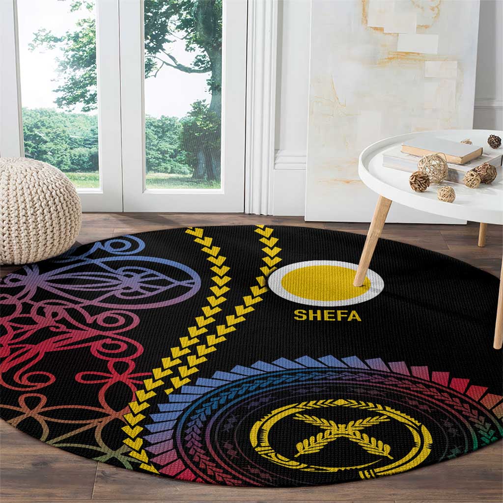 Proudly Ni-Van Sandroing Inspired Round Carpet Shefa Classic Style