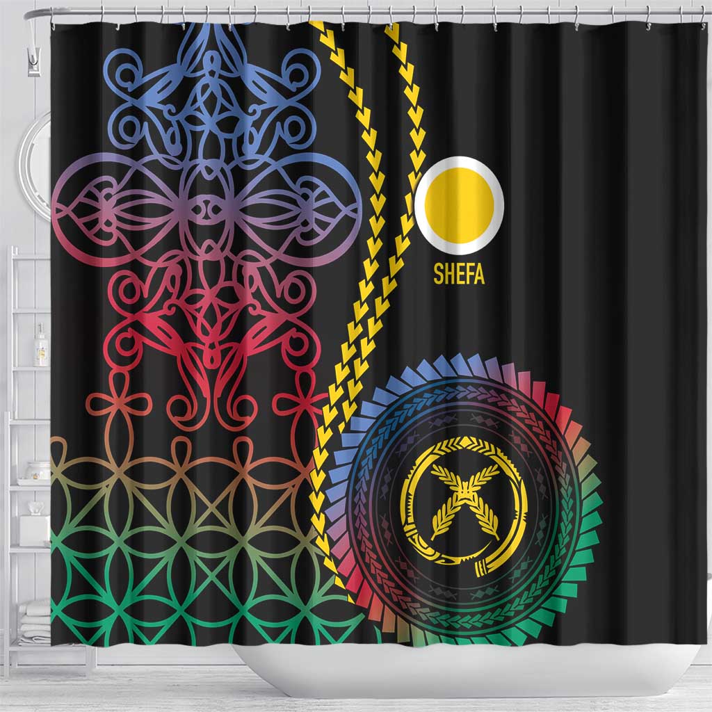 Proudly Ni-Van Sandroing Inspired Shower Curtain Shefa Classic Style