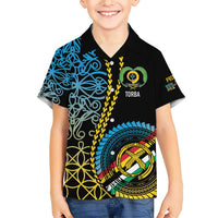Proudly Ni-Van Sandroing Inspired Family Matching Short Sleeve Bodycon Dress and Hawaiian Shirt Torba Classic Style LT7 Son's Shirt Colorful - Polynesian Pride