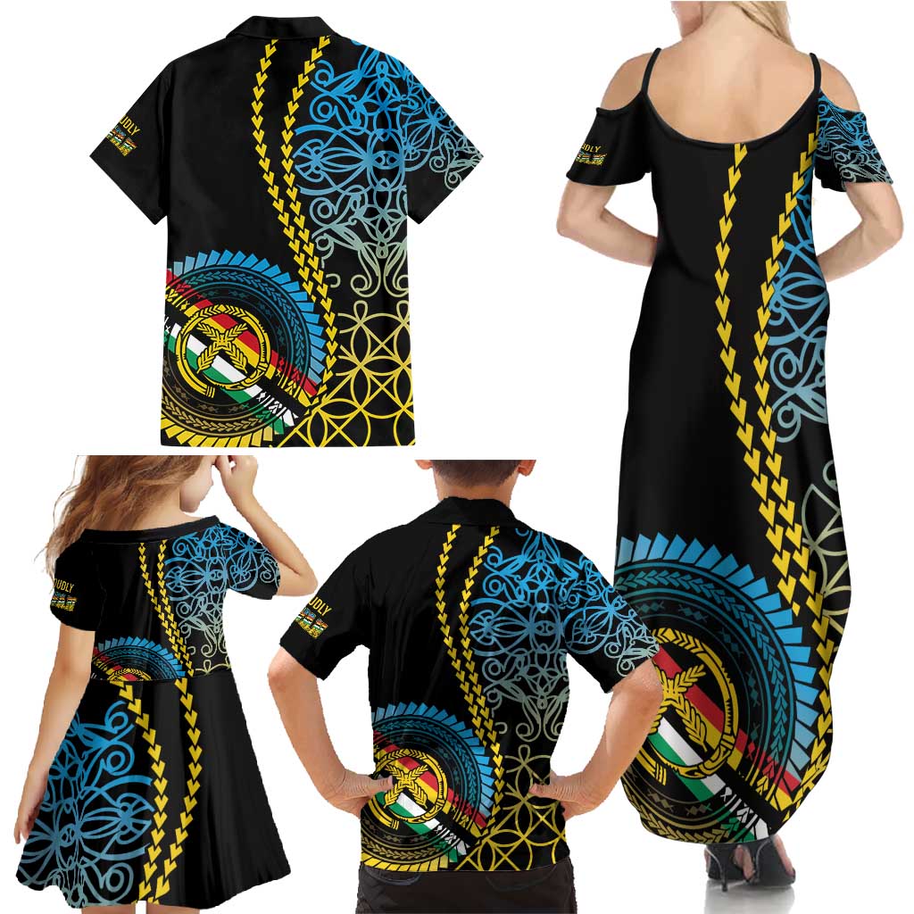 Proudly Ni-Van Sandroing Inspired Family Matching Summer Maxi Dress and Hawaiian Shirt Torba Classic Style