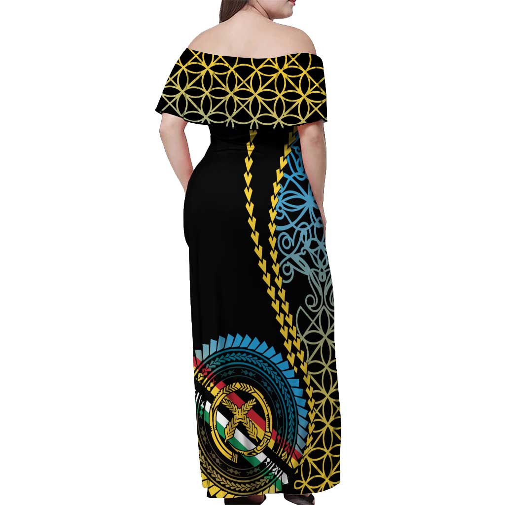 Proudly Ni-Van Sandroing Inspired Off Shoulder Maxi Dress Torba Classic Style
