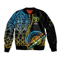 Proudly Ni-Van Sandroing Inspired Sleeve Zip Bomber Jacket Torba Classic Style LT7 Unisex Colorful - Polynesian Pride