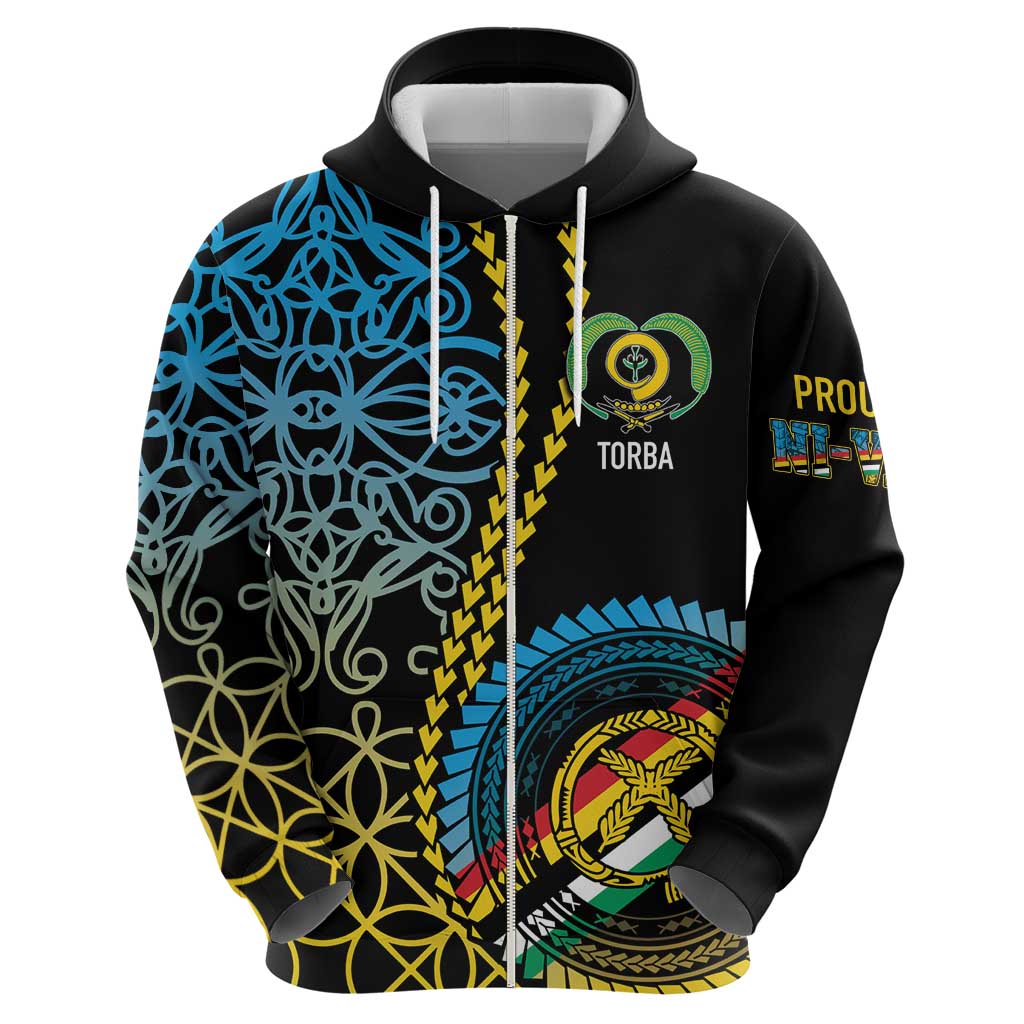 Proudly Ni-Van Sandroing Inspired Zip Hoodie Torba Classic Style LT7 - Polynesian Pride