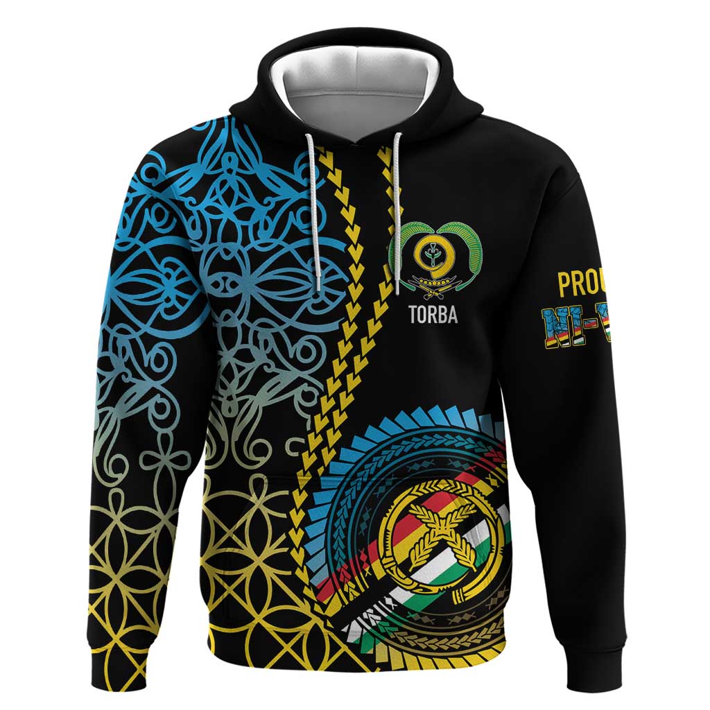 Proudly Ni-Van Sandroing Inspired Zip Hoodie Torba Classic Style LT7 Pullover Hoodie Colorful - Polynesian Pride
