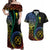 Proudly Ni-Van Sandroing Inspired Couples Matching Off Shoulder Maxi Dress and Hawaiian Shirt Tafea Classic Style