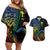 Proudly Ni-Van Sandroing Inspired Couples Matching Off Shoulder Short Dress and Hawaiian Shirt Tafea Classic Style