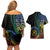 Proudly Ni-Van Sandroing Inspired Couples Matching Off Shoulder Short Dress and Hawaiian Shirt Tafea Classic Style