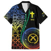 Proudly Ni-Van Sandroing Inspired Family Matching Short Sleeve Bodycon Dress and Hawaiian Shirt Tafea Classic Style LT7 Dad's Shirt - Short Sleeve Colorful - Polynesian Pride