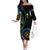 Proudly Ni-Van Sandroing Inspired Off The Shoulder Long Sleeve Dress Tafea Classic Style