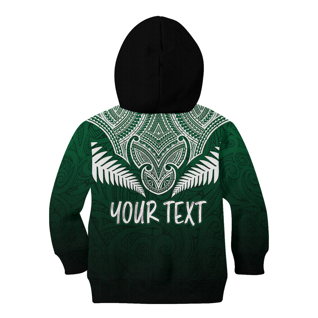 Personalised New Zealand Kid Hoodie Hei Matau Mix Silver Fern Basic LT7 - Polynesian Pride
