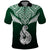 Personalised New Zealand Polo Shirt Hei Matau Mix Silver Fern Basic LT7 Green - Polynesian Pride