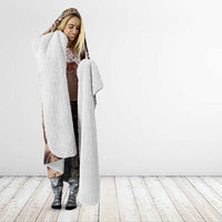 Bula Fiji Hooded Blanket Shark Tail Beige Masi Tapa