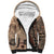 Bula Fiji Sherpa Hoodie Shark Tail Beige Masi Tapa