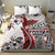 Bula Fiji Bedding Set Shark Tail White Masi Tapa