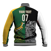 New Zealand - South Africa Greatest Rivals Rugby Custom Baseball Jacket Kiwi Vs Bokke