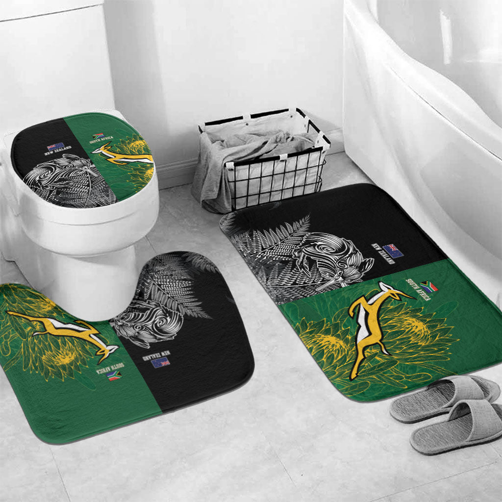 New Zealand - South Africa Greatest Rivals Rugby Bathroom Set Kiwi Vs Bokke