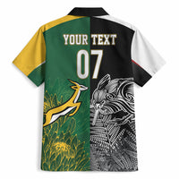 New Zealand - South Africa Greatest Rivals Rugby Custom Hawaiian Shirt Kiwi Vs Bokke