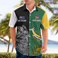 New Zealand - South Africa Greatest Rivals Rugby Custom Hawaiian Shirt Kiwi Vs Bokke