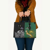 New Zealand - South Africa Greatest Rivals Rugby Leather Bag Kiwi Vs Bokke