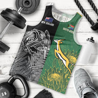 New Zealand - South Africa Greatest Rivals Rugby Custom Men Tank Top Kiwi Vs Bokke