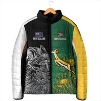New Zealand - South Africa Greatest Rivals Rugby Custom Padded Jacket Kiwi Vs Bokke