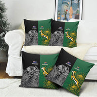 New Zealand - South Africa Greatest Rivals Rugby Pillow Cover Kiwi Vs Bokke